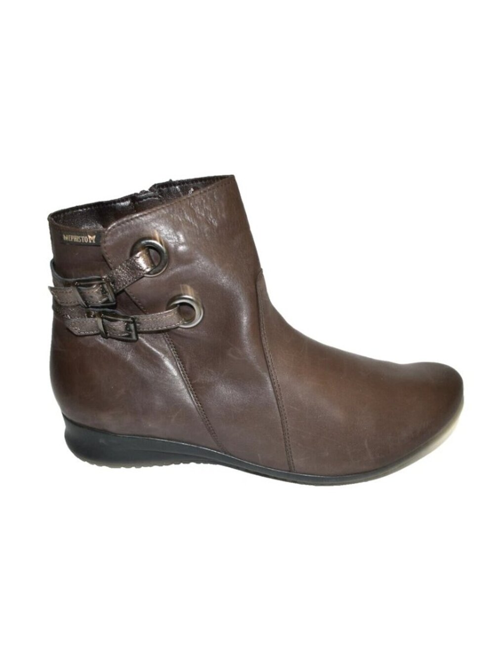 New! Mephisto Flavie Dark Brown Leather Ankle Bootie Size 10
